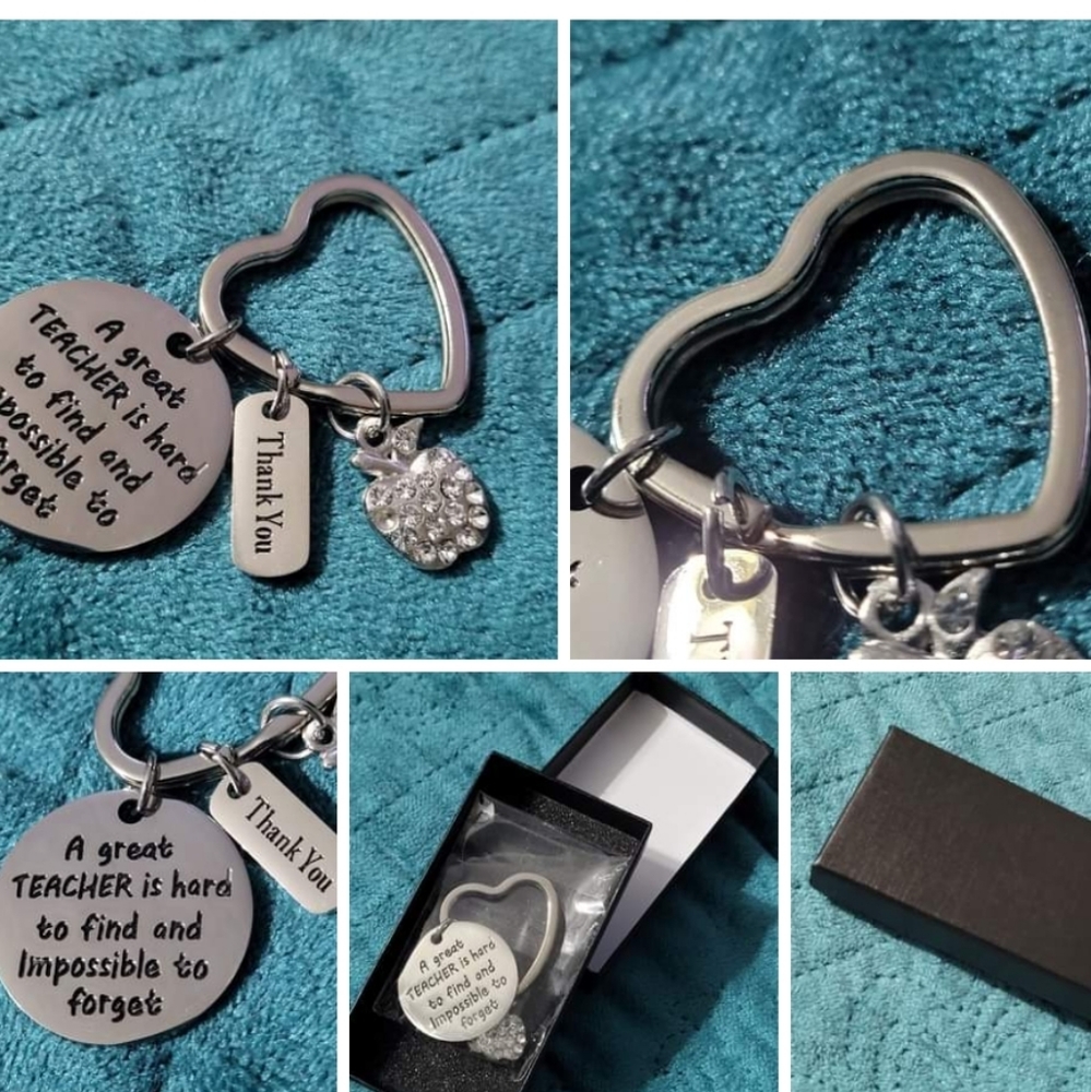 Teacher Keychain - Teacher Appreciation Gift - Stainless Steel Keepsake